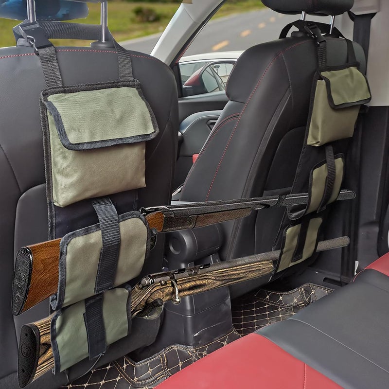 liyidaing Seat Back Gun Rack, Gun Sling Bag, Camo Front Seat Gun Organizer Holder for Hunting Rifles/Shotguns for 3 Guns, Rifles, Shotguns in Cars, Trucks & SUV for Hunting Sports Camouflage - Image 4